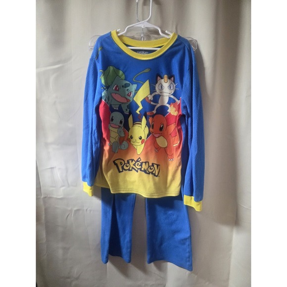 Pokémon Pajamas Long Sleeve Shirt Pants Boys (10/12) Gotta Catch Them All 2018 - Picture 1 of 8